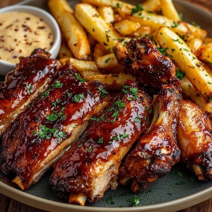 Chef 242 menu — BBQ ribs and wings